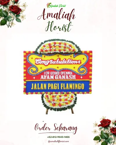 Bunga Papan Congratulation di Tampingan